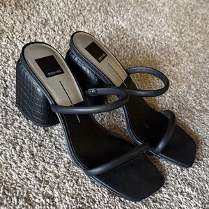 Dolce Vita Women's Elegant Black Block Heels